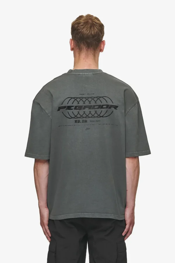 Lance Oversized Tee Vintage Anthracite-1