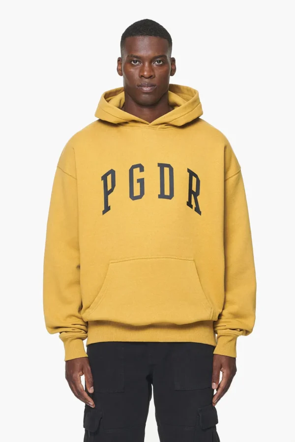 Layton Oversized Hoodie Vintage Washed Mustard