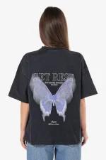 Lena Oversized Tee Vintage Black-1