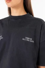 Lena Oversized Tee Vintage Black-3