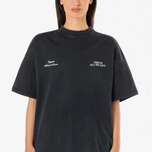 Lena Oversized Tee Vintage Black