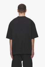 Leono Boxy Tee Washed Black Virtual Pink Gum-1