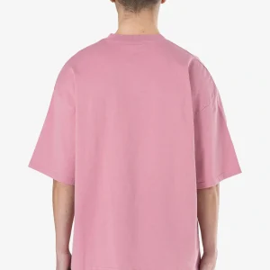 Leono Boxy Tee Washed Rust Pink-1