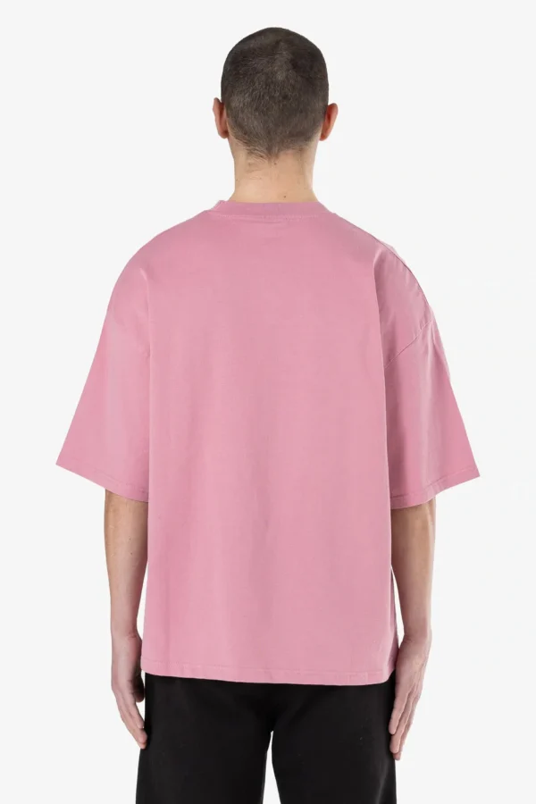 Leono Boxy Tee Washed Rust Pink-1