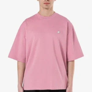 Leono Boxy Tee Washed Rust Pink