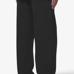 Leono Loose Sweat Pants Washed Black Virtual Pink Gum-1