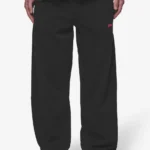 Leono Loose Sweat Pants Washed Black Virtual Pink Gum
