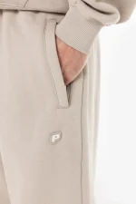 Leono Loose Sweat Pants Washed Dark Stone-2