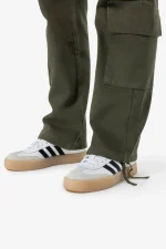 Lia Wide Cargo Pants Basic Olive-3