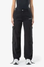 Lia Wide Cargo Pants Black
