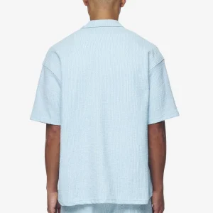 Libco Structured Knit Shirt Baby Blue-1