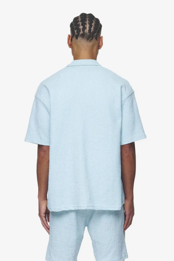 Libco Structured Knit Shirt Baby Blue-1