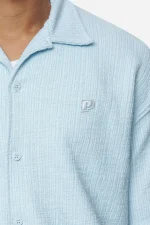Libco Structured Knit Shirt Baby Blue-2