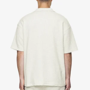 Libco Structured Knit Shirt Salty Cream-1