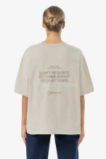 Lina Oversized Tee Washed Light Beige-1