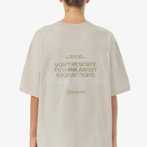 Lina Oversized Tee Washed Light Beige-1