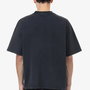 Logo Boxy Tee Vintage Black Black-1