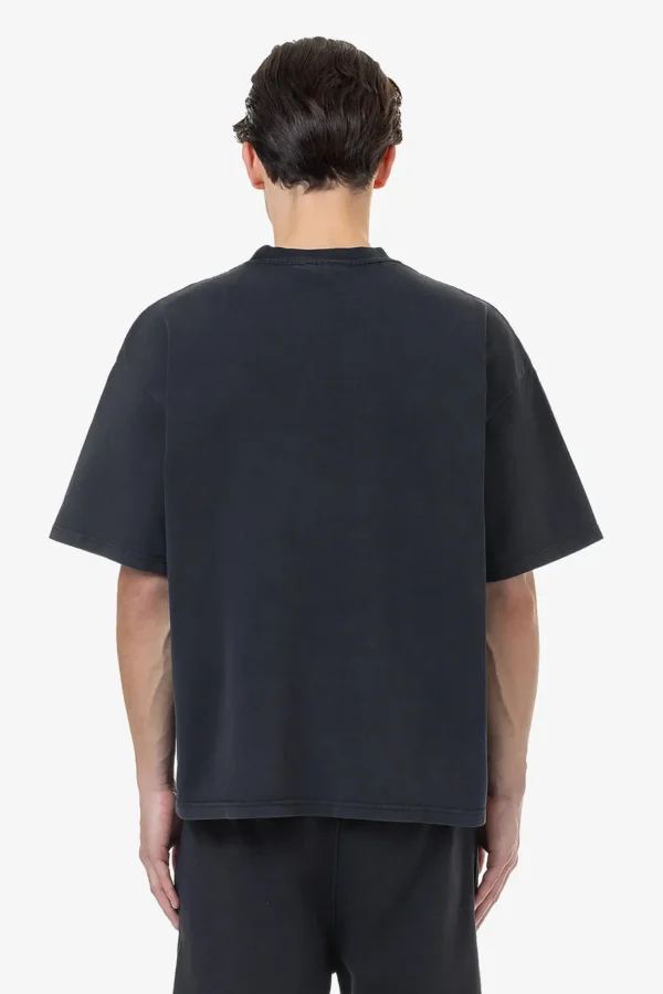 Logo Boxy Tee Vintage Black Black-1
