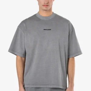 Logo Boxy Tee Vintage Grey