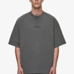 Logo Boxy Tee Washed Anthracite-1