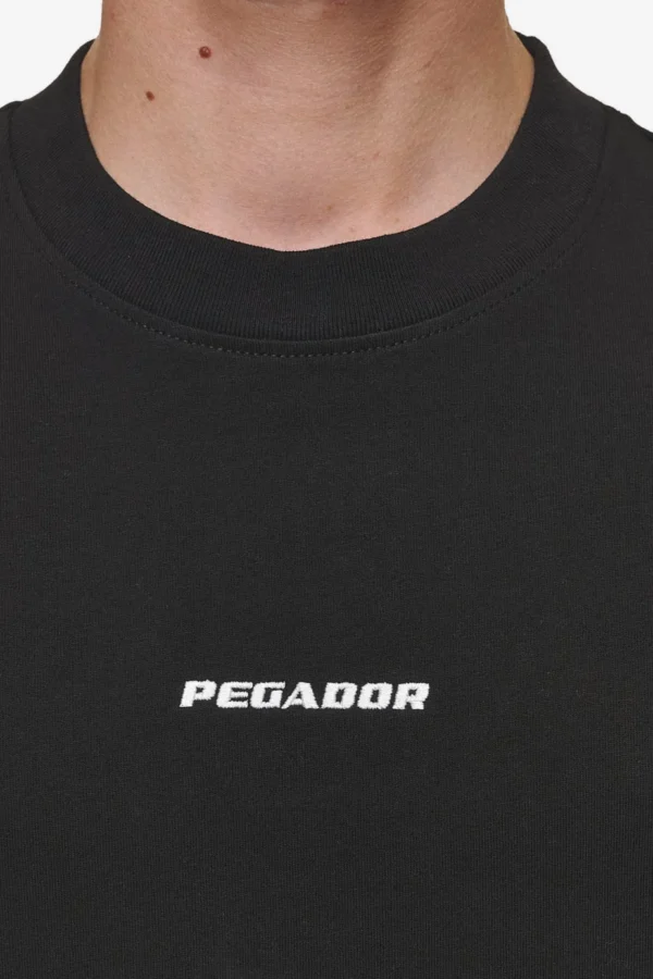 Logo Boxy Tee Washed Black-2
