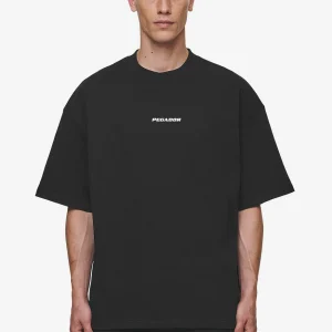 Logo Boxy Tee Washed Black