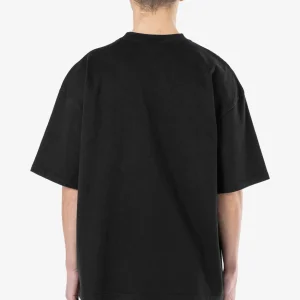 Logo Boxy Tee Washed Black White Gum-1