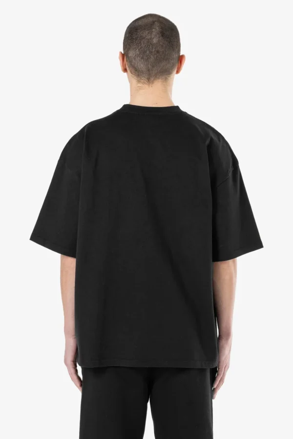 Logo Boxy Tee Washed Black White Gum-1