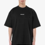 Logo Boxy Tee Washed Black White Gum