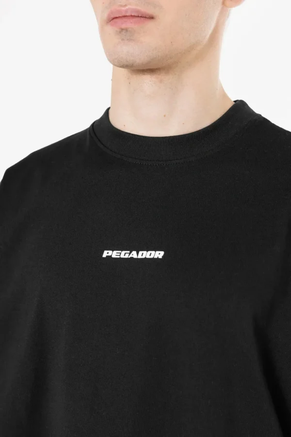 Logo Boxy Tee Washed Black White Gum-2