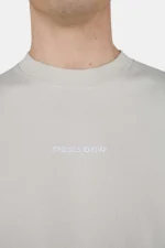 Logo Boxy Tee Washed Pure Grey White-2