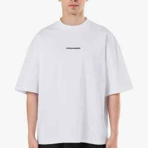 Logo Boxy Tee White Black Gum