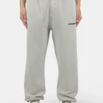 Logo Heavy Sweat Jogger Vintage Light Grey Black