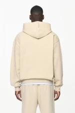 Logo Oversized Hoodie Vintage Washed Kingdom Beige-1