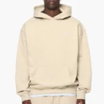 Logo Oversized Hoodie Vintage Washed Kingdom Beige