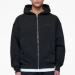 Logo Oversized Sweat Jacket Black Gum