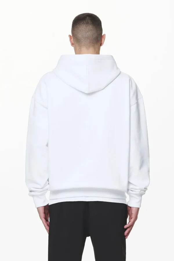 Logo Oversized Sweat Jacket White-1