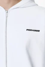 Logo Oversized Sweat Jacket White-2