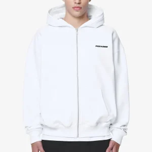 Logo Oversized Sweat Jacket White