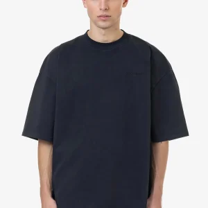 Logo Oversized Tee Vintage Black Black