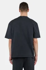 Logo Oversized Tee Vintage Black White-1