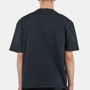 Logo Oversized Tee Vintage Black White-1