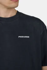 Logo Oversized Tee Vintage Black White-2