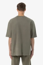 Logo Oversized Tee Vintage Faded Olive-1