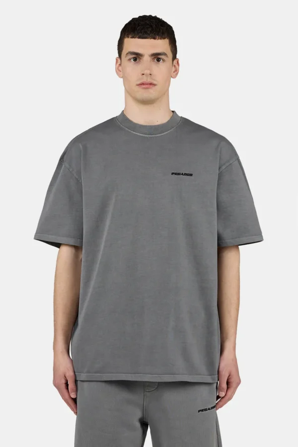 Logo Oversized Tee Vintage Grey