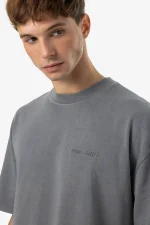 Logo Oversized Tee Vintage Grey Grey-2