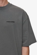 Logo Oversized Tee Washed Anthracite-2
