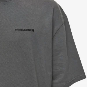 Logo Oversized Tee Washed Anthracite-2