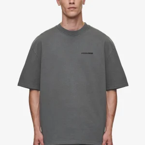 Logo Oversized Tee Washed Anthracite