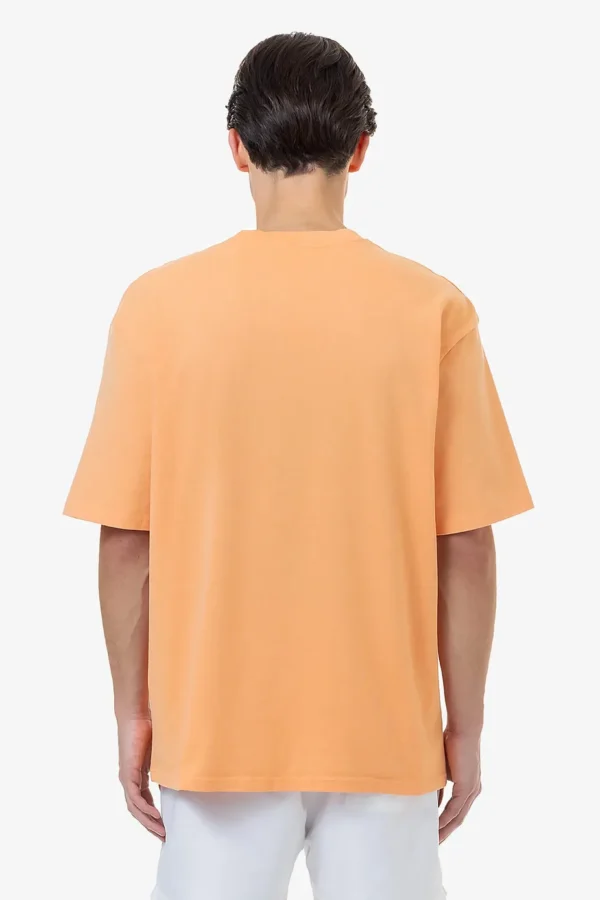 Logo Oversized Tee Washed Apricot White Gum-1